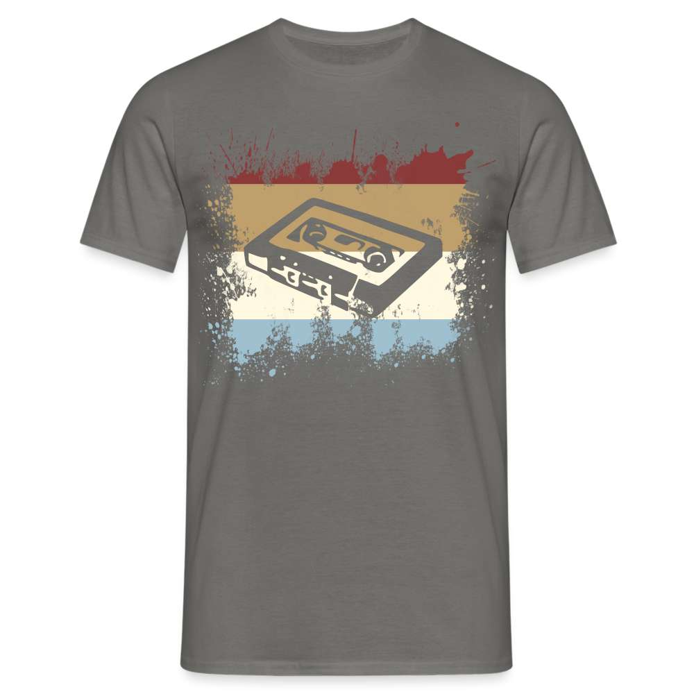 Retro Style Oldschool Tape Kassette Vintage Mixtape T-Shirt - Graphit