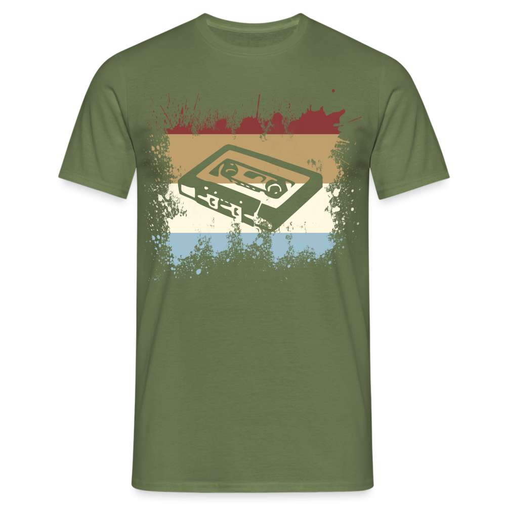 Retro Style Oldschool Tape Kassette Vintage Mixtape T-Shirt - Militärgrün