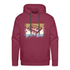 Retro Style Oldschool Tape Kassette Vintage Mixtape Herren Premium Hoodie - Bordeaux