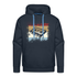 Retro Style Oldschool Tape Kassette Vintage Mixtape Herren Premium Hoodie - Navy