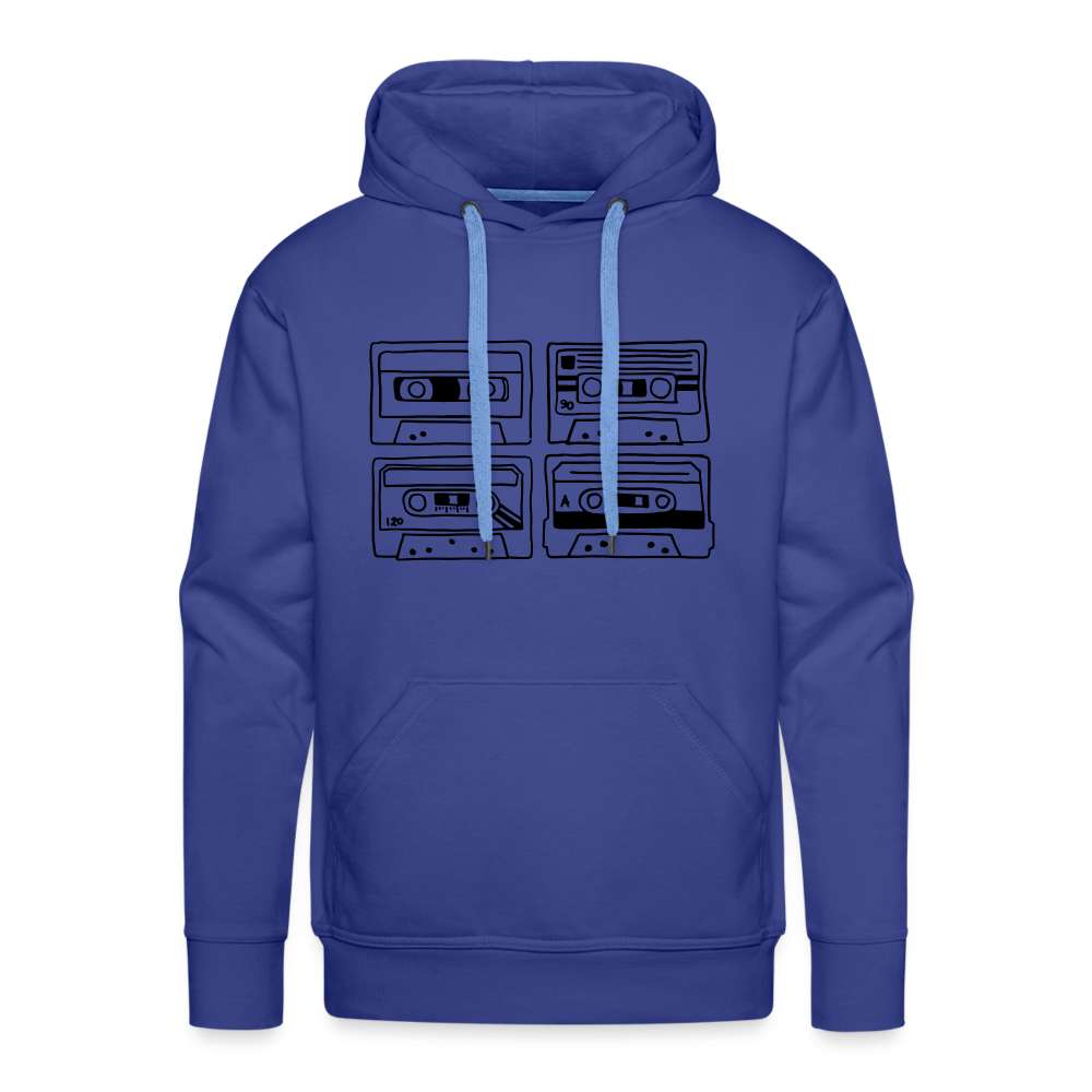 Retro Musik Kassette Tape Herren Premium Hoodie - Königsblau