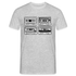 Retro Style Oldschool Tape Kassette Vintage Mixtape T-Shirt - Grau meliert