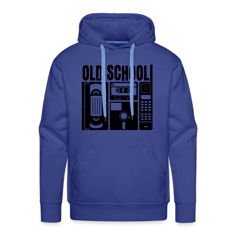 Retro Old School Tape Kassette Diskette Retro Technik Herren Premium Hoodie - Königsblau