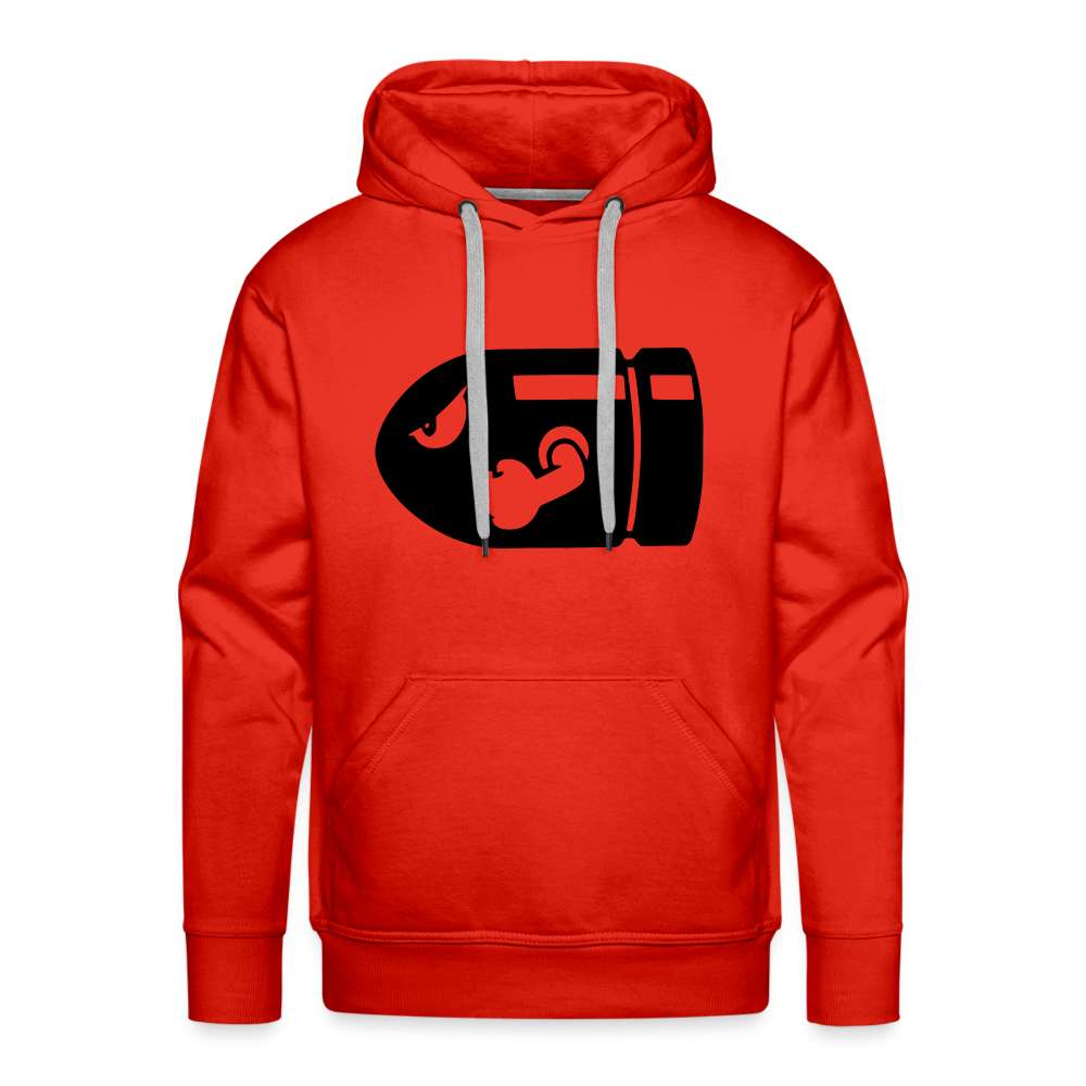 Retro Gaming Mario Bomb Bullet Bill Herren Premium Hoodie - Rot