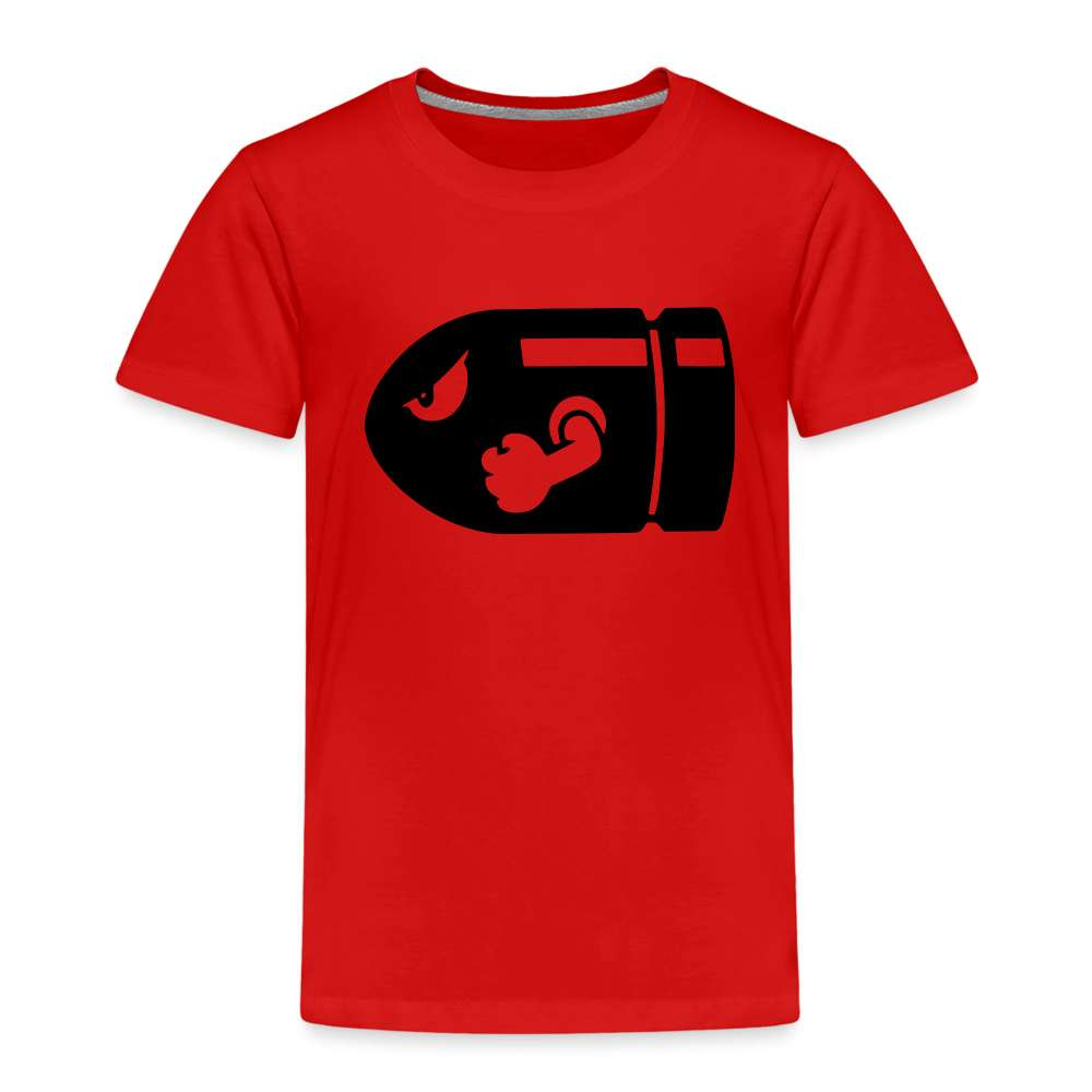 Retro Gaming Mario Bomb Bullet Bill Kinder Premium T-Shirt - Rot