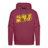 Do or do not - There is no try - Spruch Zitat Lustiger Hoodie - Bordeaux