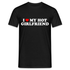 I Love My Hot Girlfriend Ich Liebe Meine Freundin Lustiges Geschenk T-Shirt - Schwarz