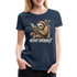 Faultier Buch Kopfhörer - Nicht stören Lustiges Frauen T-Shirt - Navy