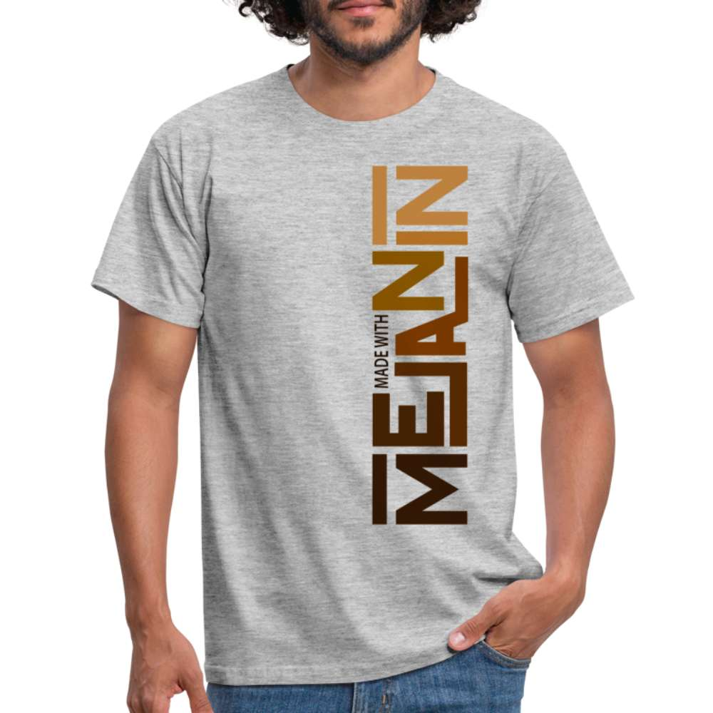 Black Power - Melanin Black Power Made With Melanin T-Shirt - Grau meliert