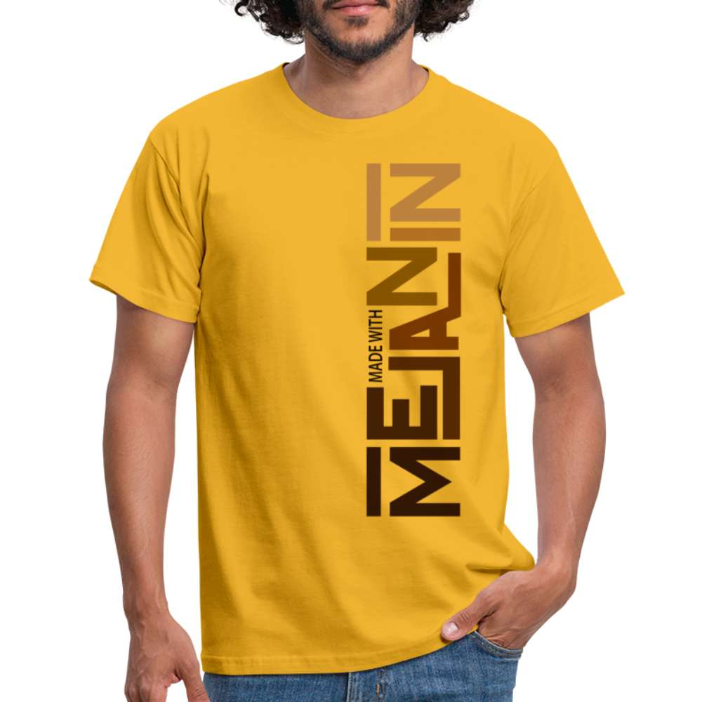 Black Power - Melanin Black Power Made With Melanin T-Shirt - Gelb