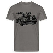 DMC Delorian Classic Auto Fan T-Shirt - Graphit