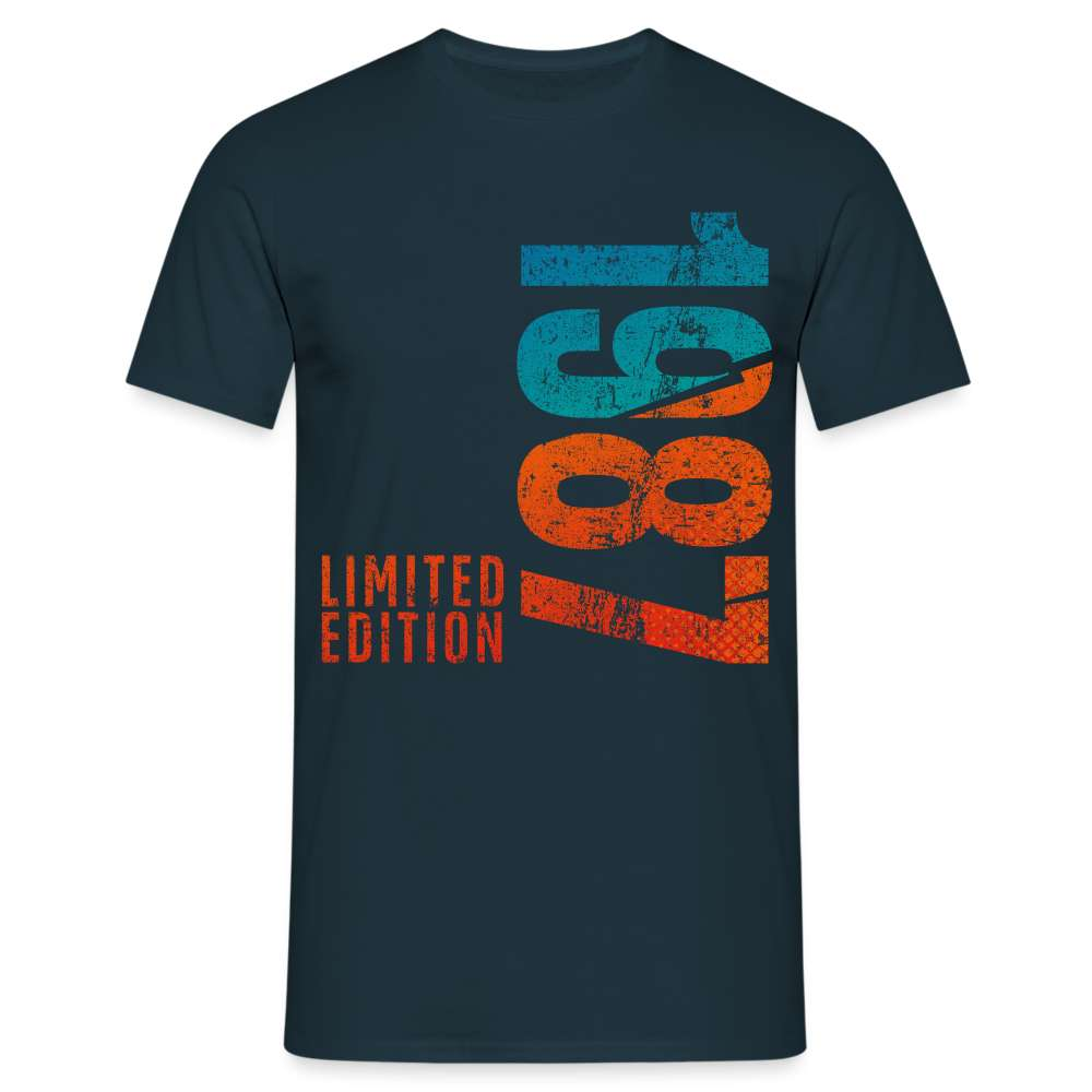 Jahrgang 1987 Geburtstag Limited Edition Geburtstags Geschenk T-Shirt - Navy