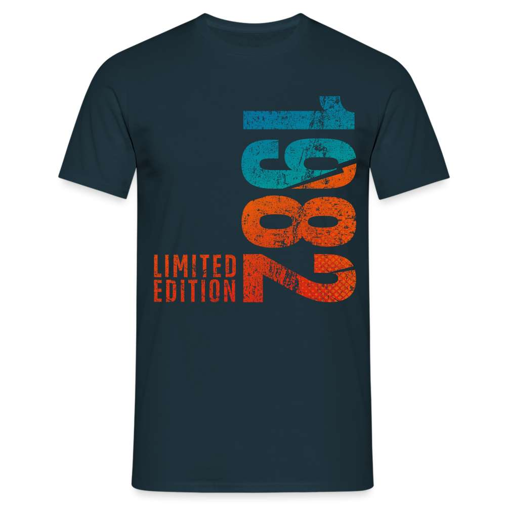 Jahrgang 1982 Geburtstag Limited Edition Geburtstags Geschenk T-Shirt - Navy