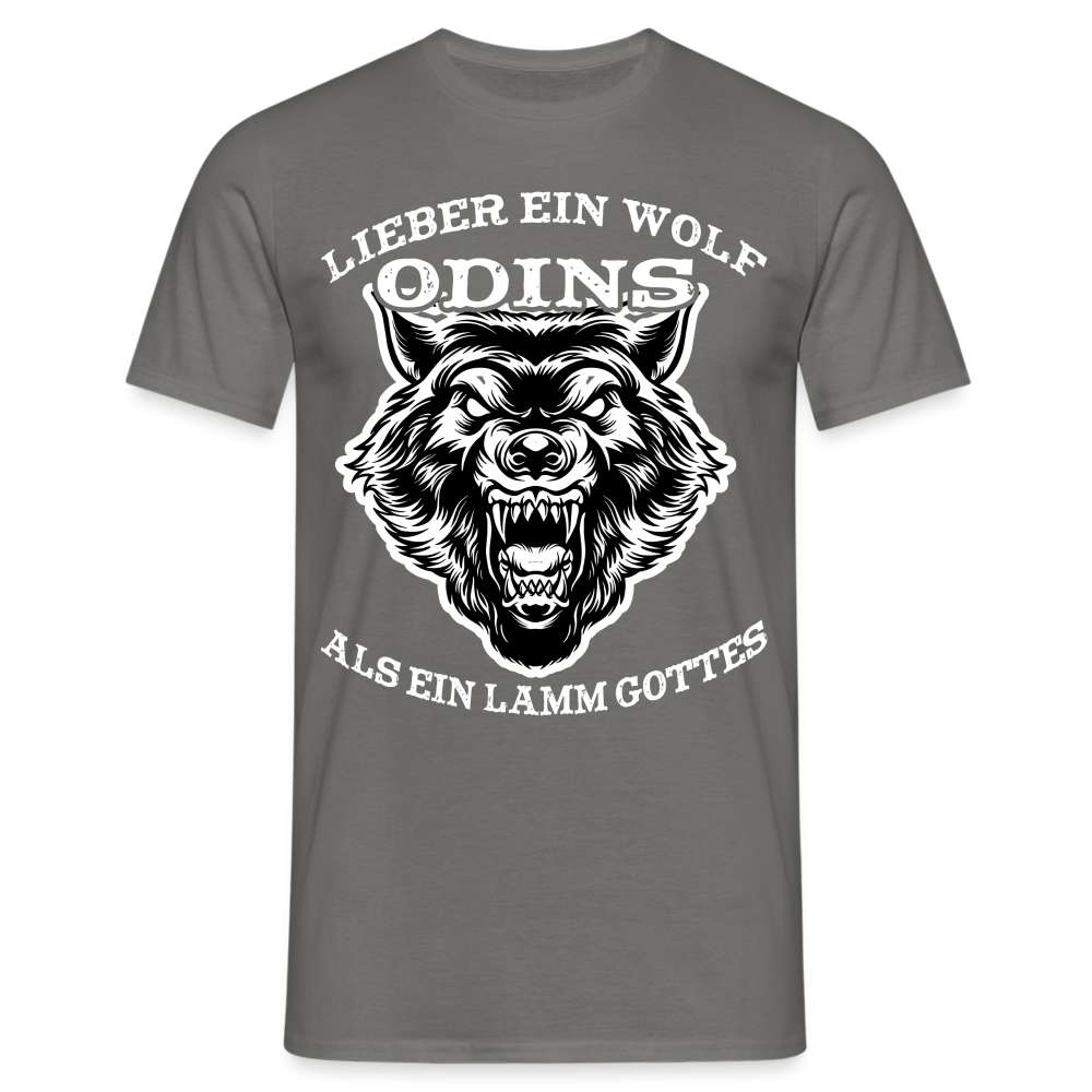 Lieber ein WOLF Odins als ein LAMM Gottes T-Shirt - Graphit