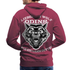 Lieber ein WOLF Odins als ein LAMM Gottes Rückendruck Premium Hoodie - Bordeaux