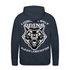 Lieber ein WOLF Odins als ein LAMM Gottes Rückendruck Premium Hoodie - Navy