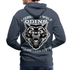 Lieber ein WOLF Odins als ein LAMM Gottes Rückendruck Premium Hoodie - Jeansblau