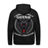 Lieber ein WOLF Odins als ein LAMM Gottes Rückendruck Premium Hoodie - Schwarz