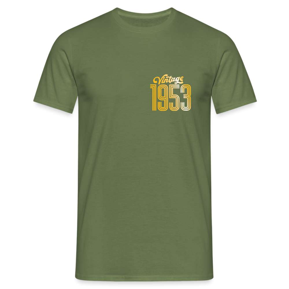 70. Geburtstag - Vintage 1953 - Geburtstags Geschenk - T-Shirt - Militärgrün