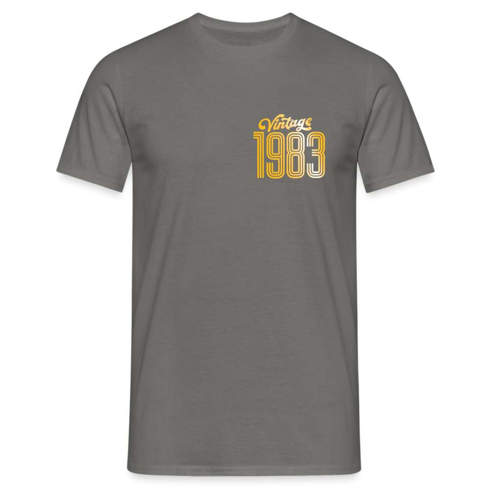 40. Geburtstag  - 1983 Vintage - Geschenk T-Shirt - Graphit