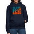 Vintage Technik Musik Tape Kassette - Video Kassette - Diskette - Retro Unisex Hoodie - Navy