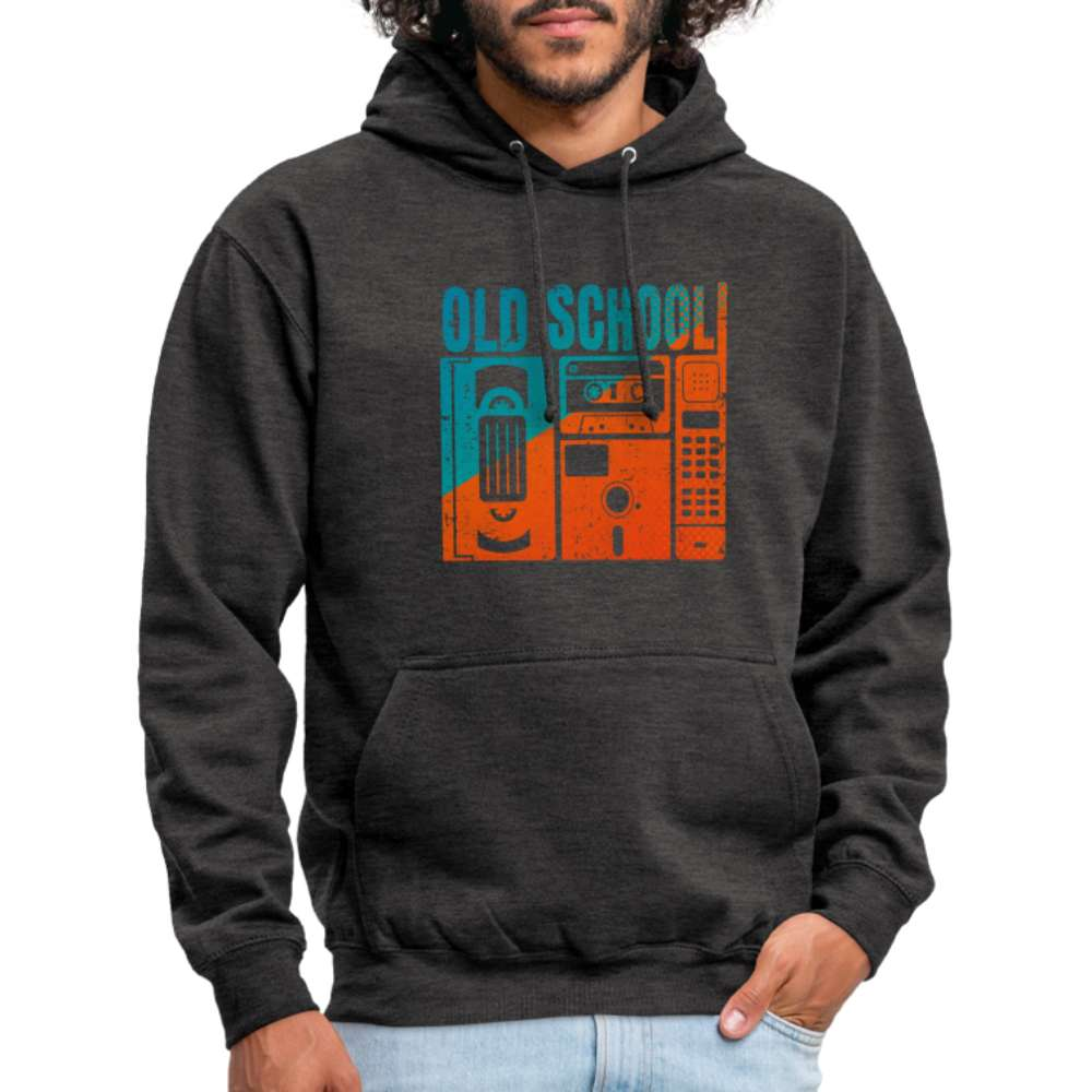 Vintage Technik Musik Tape Kassette - Video Kassette - Diskette - Retro Unisex Hoodie - Anthrazit