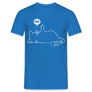Lustige Katze Mittelfinger Nö Keine Lust T-Shirt - Royalblau