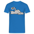 Lustige Faule Katze - Mittelfinger NÖ Comic Style T-Shirt - Royalblau