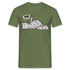 Lustige Faule Katze - Mittelfinger NÖ Comic Style T-Shirt - Militärgrün