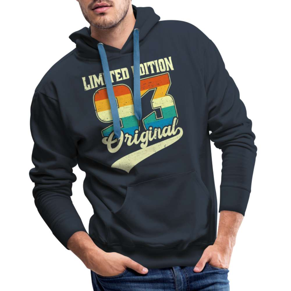 30. Geburtstag - Limited Edition - 1993 Original - Geschenk Herren Premium Hoodie - Navy