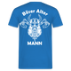 Wikinger Totenkopf Axt Böser Alter Mann Rückendruck Lustiges T-Shirt - Royalblau