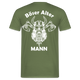 Wikinger Totenkopf Axt Böser Alter Mann Rückendruck Lustiges T-Shirt - Militärgrün