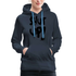 SHUT UP - Lustiger Damen Premium Hoodie - Navy