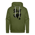 SHUT UP - Lustiger Herren Premium Hoodie - Olivgrün