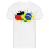 Deutsch Brasilien Flagge - German Brazil Flag - T-Shirt - weiß