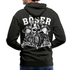 Wikinger mit Axt - Böser alter Mann - Rückendruck - Herren Premium Hoodie - Anthrazit