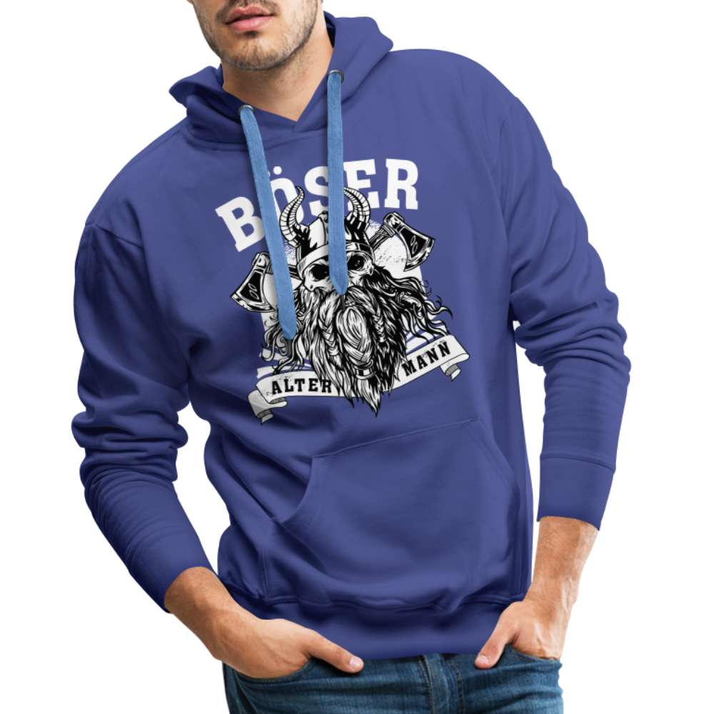 Wikinger mit Axt - Böser alter Mann - Herren Premium Hoodie - Königsblau