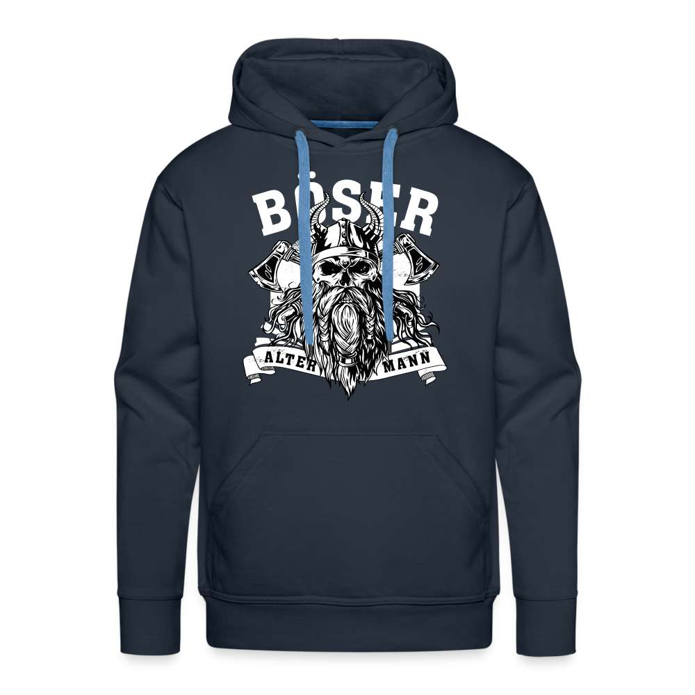 Wikinger mit Axt - Böser alter Mann - Herren Premium Hoodie - Navy