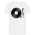 Schallplatte Vinyl Retro Style Musik T-Shirt - weiß