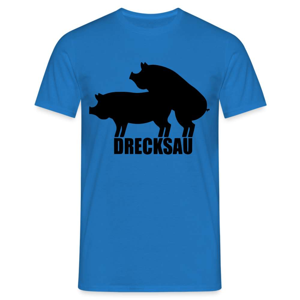 Lustig Schweine Bauern Shirt Drecksau Witziges T-Shirt - Royalblau