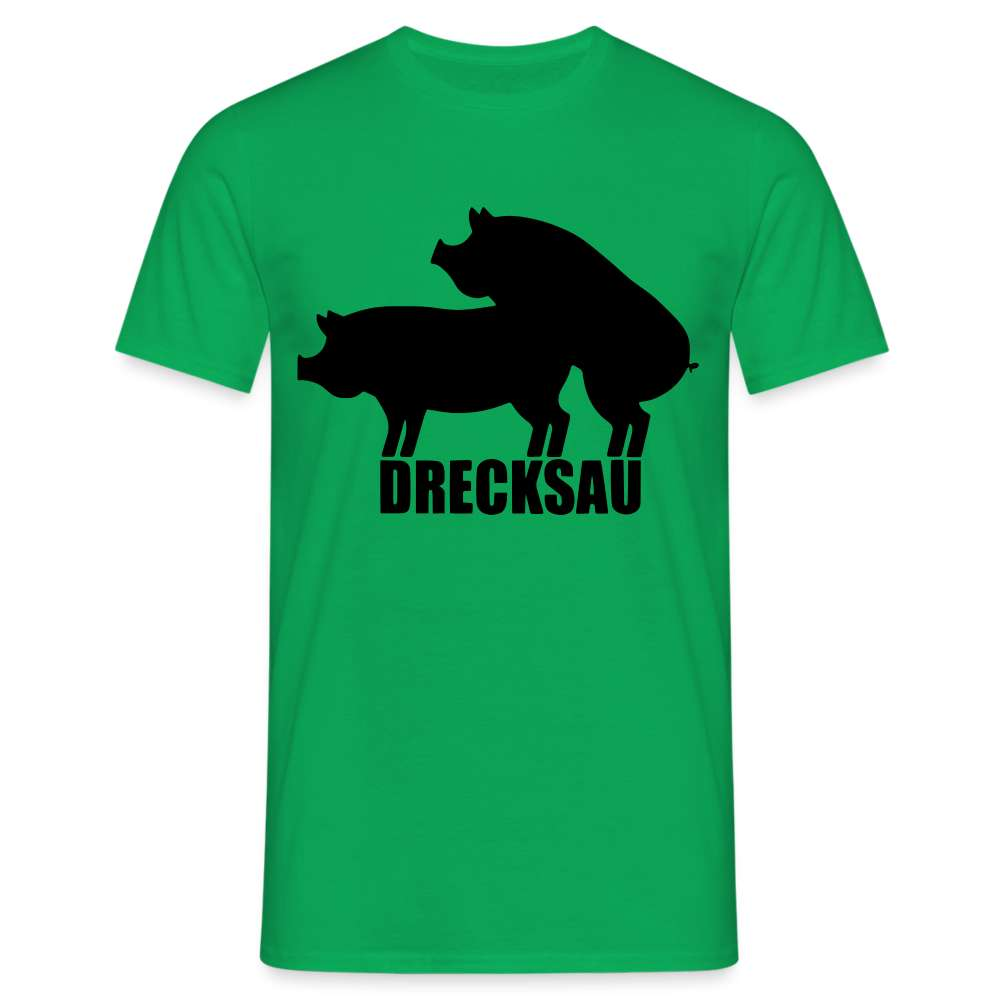 Lustig Schweine Bauern Shirt Drecksau Witziges T-Shirt - Kelly Green