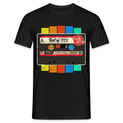 1990 Geburtstag Retro Musik Kassette Tape Limited Edition Geschenk T-Shirt - Schwarz