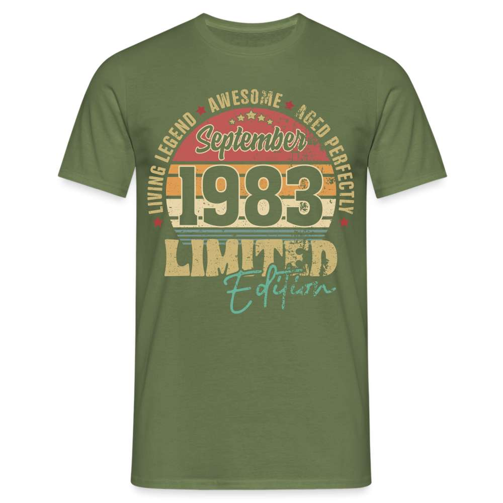 40. Geburtstag Limited Edition 1983 AWESOME - Geschenk T-Shirt - Militärgrün