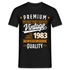 40. Geburtstag - Vintage - Original Parts - Geboren 1983 - Geschenk T-Shirt - Schwarz