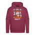 50. Geburtstag - Vintage - Original Parts - Geboren 1973 - Geschenk Premium Hoodie - Bordeaux