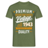 80. Geburtstag - Vintage - Original Parts - Geboren 1943 - Geschenk T-Shirt - Militärgrün