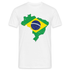 Brasilien Flagge - Geschenk für Brasilien Fans - T-Shirt - weiß