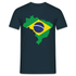 Brasilien Flagge - Geschenk für Brasilien Fans - T-Shirt - Navy