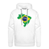 Brasilien Flagge - Geschenk für Brasilien Fans - Premium Hoodie - weiß