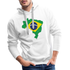 Brasilien Flagge - Geschenk für Brasilien Fans - Premium Hoodie - weiß